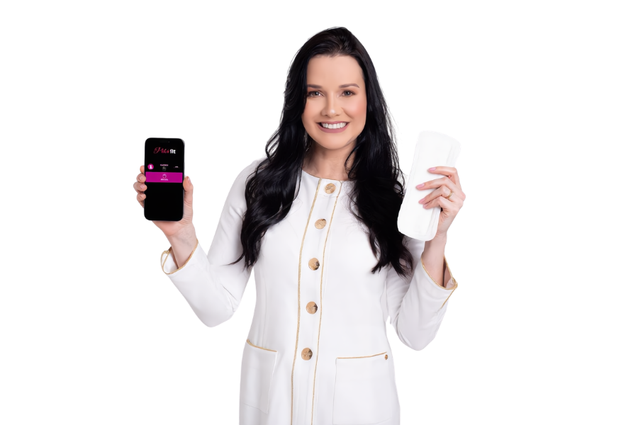 Dra. Isabella Donato — app PelviFit e absorvente